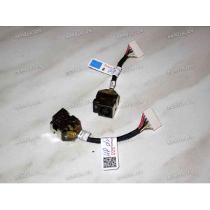 DC Jack HP Pavilion dv5-2000, CQ58, G6-1000 (AMD) (6017B0258701, 640891-001) + cable 50 mm + 8 pin (Ф - стандартный 3-пин Dell/HP)