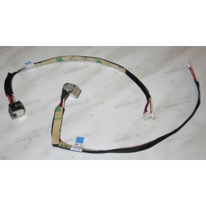 DC Jack HP ProBook 4510, 4510S + cable 215 mm и вбок 65 мм + 4 + 2 pin