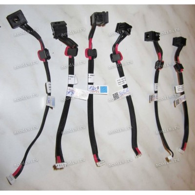 DC Jack Toshiba Satellite A300, A305, A505, C650, C650D, C655, C655D, L350, L350D, L355, L355D, L505, M205 (p/n 6017B0258101) + cable 160 mm + 4 pin