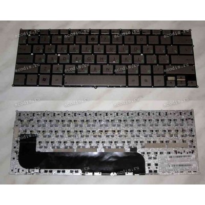 Keyboard Asus UX21E (Bronze-Special/Glossy/RUO) бронзовая металлик глянцевая русифицированная