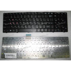 Keyboard MSI CR620, CX620, GX660 (p/n: S1N-3ERU211-SA0, V111922AK3) (Black/Matte/RUO) чёрная матовая русифицированная