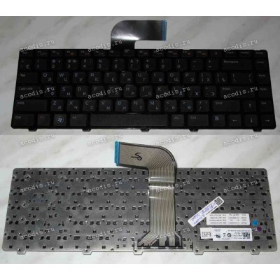 Keyboard Dell Vostro 3350, 3450, 3550, 3555, XPS 15, L502X, N4110, M5040, N5040, N5050 (Black/Matte/RUO) чёрная матовая