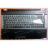 Keyboard Samsung NP-RC530 + topcase (p/n: BA75-03201C) (Black-Silver//RUO) черная с серебристым топкейсом русифицированная