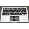 Keyboard Apple MacBook 11.6" A1370(2011), A1465(2012) with 11,6 TOPCASE w/o touchpad Америка Горизонтальный ENTER (Black/Matte/LED/RUL) чёрная матовая русифицированная