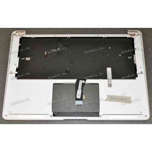 Keyboard Apple MacBook 13.3" A1369(2011), A1466(2012) with 13,3 TOPCASE w/o touchpad Америка Горизонтальный ENTER (Black/Matte/LED/US-RUL) чёрная матовая