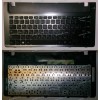 Keyboard Samsung NP355V4C-S01RU + frame (p/n: BA75-04105C) (Black/Matte/RUO) чёрная матовая в чёрной глянцевой(металлик) большой рамке