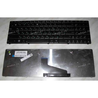 Keyboard Asus K53BR, K53BY, K73BY, K53TA, K53U, K53Z, K73T, X53S, X53U (Black/Matte/RUO) чёрная матовая русифицированная