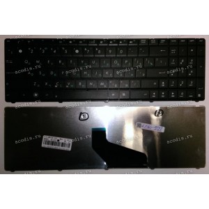 Keyboard Asus K53BR, K53BY, K73BY, K53TA, K53U, K53Z, K73T, X53S, X53U (Black/Matte/RUO) чёрная матовая русифицированная