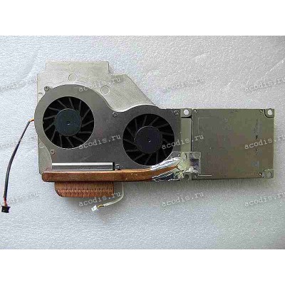 Сист.охл. Clevo 2700T, D270ES, D280S, IRU 1214L (p/n 31-D220N-105) CPU, 2 кулера, 3 pin,б/у 