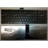 Keyboard Toshiba Satellite C850, C870, L850, L870, L875 (Black/Matte/RUO) чёрная матовая русифицированная