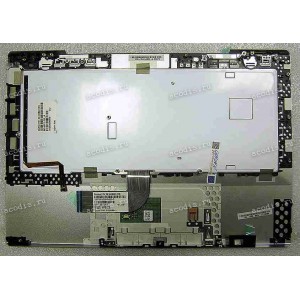 Keyboard Sony VPC-SB2X9R + topcase (p/n: A1827016A) (Black-Silver/Matte/RUO) черная в серебряной рамке матовая