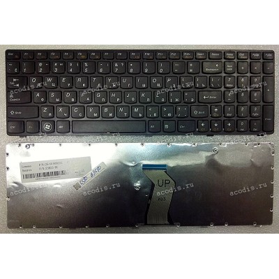 Keyboard Lenovo IdeaPad G580, G585, G780, Z580, Z580A, Z585, Z780 (Black/Matte/RUO) чёрная матовая русифицирован