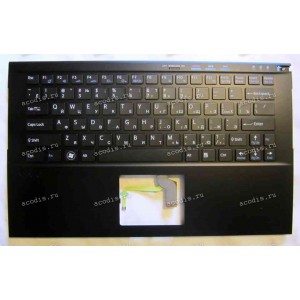 Keyboard Sony VPC-Z21V9R + topcase (p/n: A1835720A) (Black-Black/Matte/RUO) чёрная матовая русифицированная