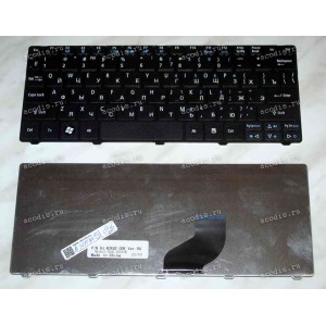 Keyboard Acer Aspire One 522, 532, 532H, Gateway LT21 (Black/Matte/RUO) черная матовая русифицированная