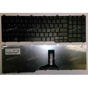 Keyboard Toshiba Satellite C65*, L65*, L67* (Black/Matte/RUO) чёрная матовая
