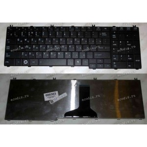 Keyboard Toshiba Satellite C65*, L65*, L67* (Black/Matte/RUO) чёрная матовая