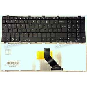 Keyboard Fujitsu Siemens LifeBook AH530, AH531, NH751 (Black/Matte/RUO) чёрная русифицированная