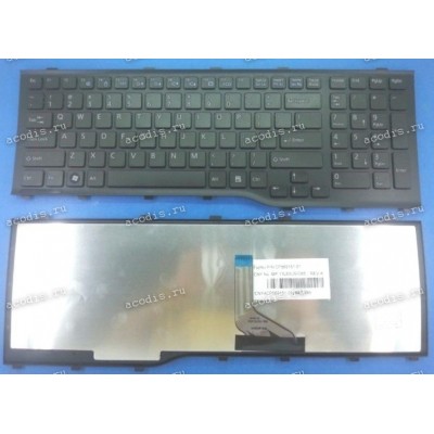 Keyboard Fujitsu Siemens LifeBook A532, AH532, N532, NH532 (Black/Matte/RUO) чёрная русифицированная