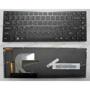 Keyboard Sony VPC-S (p/n:148779341) (Black/Matte/RUO) русифицированная