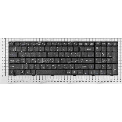 Keyboard MSI A6200, A6205, CR650, CR630, CX61, CX605, CX620MX, CX70, CX705, GE60, GE620, GE70, MS-16GA, MS-1755, MS-1756 (p/n: S1N-3ERU2F1-SA0) (Black/Matte/RUO) русифицированная
