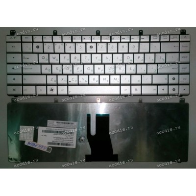 Keyboard Asus N45, N45S, N45SF (p/n: 0KNB0-5200RU00) (Silver/Matte/RUO) серебристая матовая
