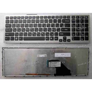 Keyboard Sony VPC-F11, VPC-F12 (p/n:148781311) (Black-Silver/Matte/LED/RUL) чёрн в србр. рам мат с подсвет Keyboard Sony VPC-F11, VPC-F12 (p/n:148781311) (Black-Silver/Matte/LED/RUL) чёрн в србр. рам мат с подсвет