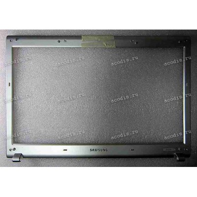 Верх. кр. рамка Samsung NP-R518 серебристая (p/n: BA75-02198D, BA81-08813B)