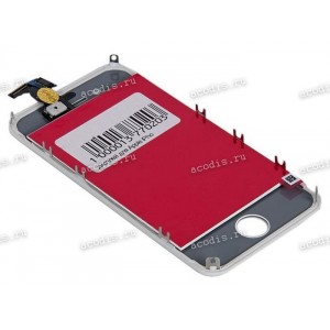 3.5 inch Apple iPhone 4S (LCD+тач) белый с рамкой 960x640 LED  NEW