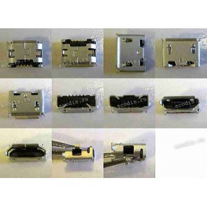 MicroUSB Jack Type B 5 pin SMD (#4561)