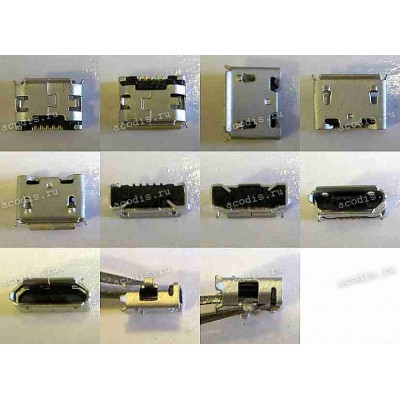 MicroUSB Jack Type B 5 pin SMD (#4561)