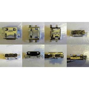MicroUSB Jack Type B 5 pin SMD (#4562)