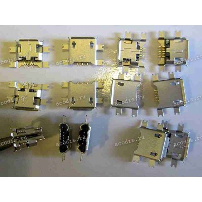 MicroUSB Jack Type B 5 pin SMD (#4563)