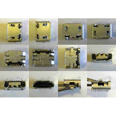 MicroUSB Jack Type B 5 pin SMD (#4564)