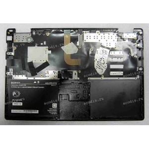 Keyboard Sony VPC-X11Z1R (p/n: A1750376A) (Black-Black/Matte/RUO) черная в черной рамке мат