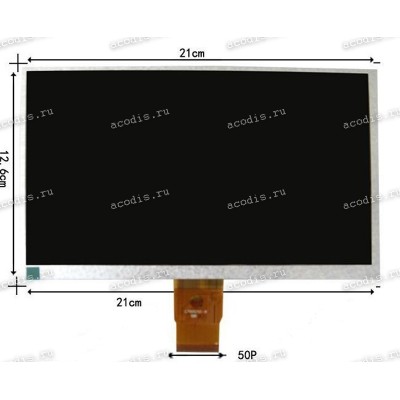 9.0 inch  HW800480F-4A 800x480 LED 50 пин  NEW