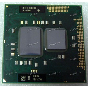 Процессор Socket G1 (rPGA988A) Intel Core i5-430M (p/n: SLBPN) (2.26GHz, 2x256KB L2, 3MB L3, MCP 32nm, 0.775–1.4 V, 1288pin, 35W)