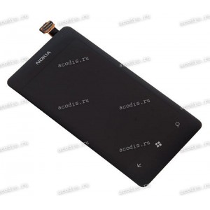 3.7 inch Nokia Lumia 800 (LCD+тач) черный с рамкой 800x480 LED  NEW