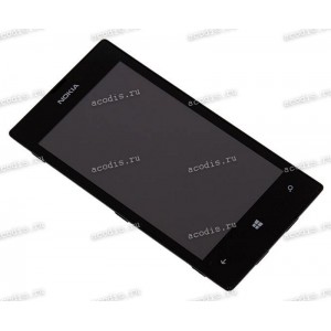 4.0 inch Nokia Lumia 520 (LCD+тач) черный с рамкой 800x480 LED  NEW
