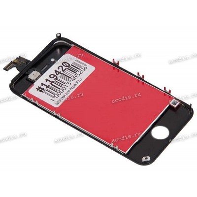 3.5 inch Apple iPhone 4S (LCD+тач) черный с рамкой оригинал 960x640 LED  NEW
