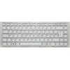Keyboard Sony VGN-NW (p/n: 148738041, A1736534A) (White-Silver/Matte/FR) белая матовая в серебристой рамке