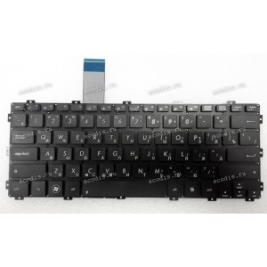 Keyboard Asus X301, X301A, X301K, F301, R300 (Black/Matte/RUO) чёрная без рамки матовая