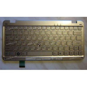 Keyboard Sony VGN-P19WN (p/n:A1707351A) (Silver-Silver/Matte/RUO) серебристая в серебристой рамке матовая русифицированная