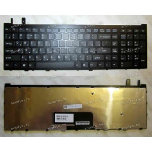 Keyboard Sony VGN-AW (Black-Black/Matte/RUO) (A1565190B, A1565190C) чёрная в чёрной рамке матовая русифицированная