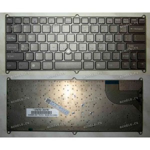 Keyboard Sony VGN-X505ZP, PCG-V505 (p/n:147847921) (Dark-Grey/Matte/US) тёмно-серая матовая