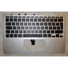 Keyboard Apple MacBook 11.6" A1370(2011), A1465(2012) with 11,6 TOPCASE w/o touchpad Европа Вертикальный ENTER (Black/Matte/LED/UK) чёрная матовая
