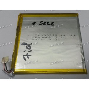 АКБ Li-Pol 3,7V 4000mAh 14,8Wh 92x90x4,0 mm с контроллером 3 pin (JZ049092P) new (Wexler 7id)
