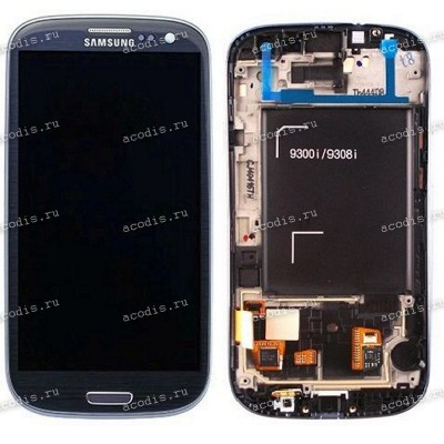 4.8 inch Samsung I9300i (S3 Duos) (LCD+тач) синий с рамкой 1280x720 LED  NEW