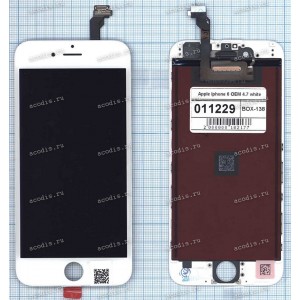 4.7 inch Apple iPhone 6 (LCD+тач) белый с рамкой 1334х750 LED  NEW / AAA