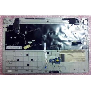 Keyboard Samsung NP370R5E-S07RU + topcase (p/n: BA75-04346C) (Black-Grey/Matte/RUO) чёрная в сером топкейсе русифицированная UNIT-HOUSING_TOP_US;RAMOS-15,PC/ABS,SILV