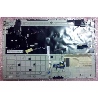 Keyboard Samsung NP370R5E-S07RU + topcase (p/n: BA75-04346C) (Black-Grey/Matte/RUO) чёрная в сером топкейсе русифицированная UNIT-HOUSING_TOP_US;RAMOS-15,PC/ABS,SILV